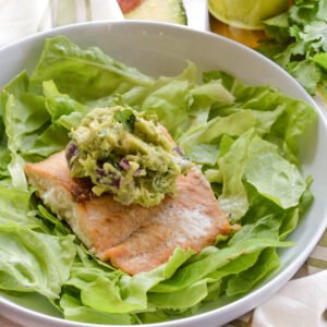 Smoked Salmon with Avocado and Greens