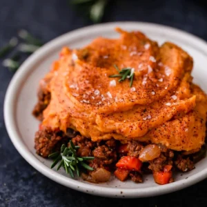 AIP Shepherd's Pie (topped with sweet potato mash)